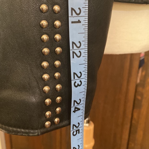 Black smooth grain leather jacket, Harley Davidson, sz L - Picture 14 of 14